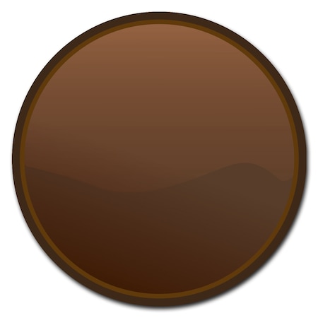 Brown Circle Vinyl Laminated Decal